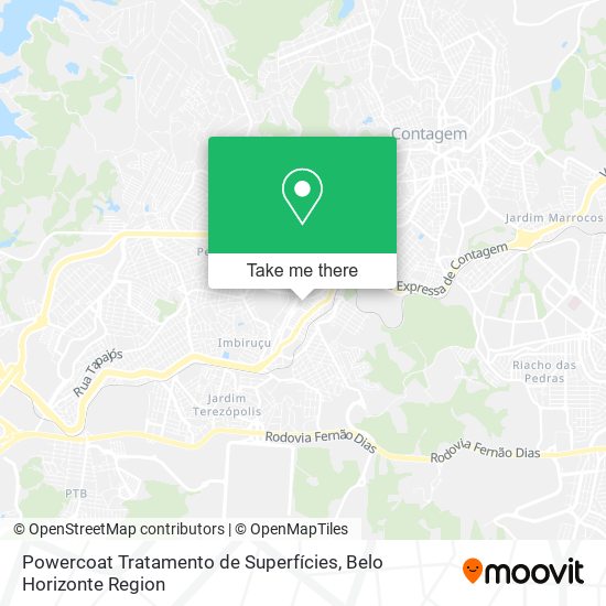 Powercoat Tratamento de Superfícies map