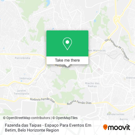 Fazenda das Taipas - Espaço Para Eventos Em Betim map