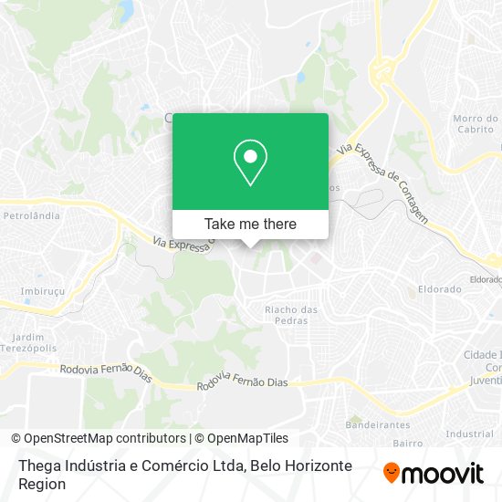 Mapa Thega Indústria e Comércio Ltda