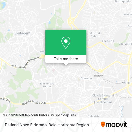 Petland Novo Eldorado map