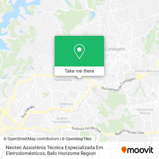 Neotec Assistênia Técnica Especializada Em Eletrodomésticos map