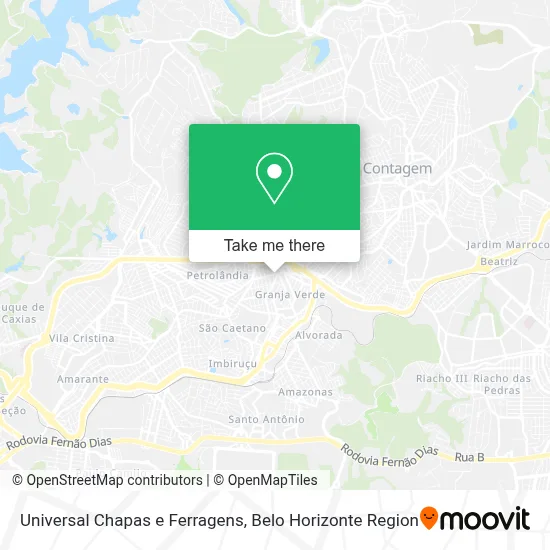 Universal Chapas e Ferragens map