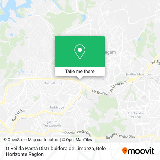 O Rei da Pasta Distribuidora de Limpeza map