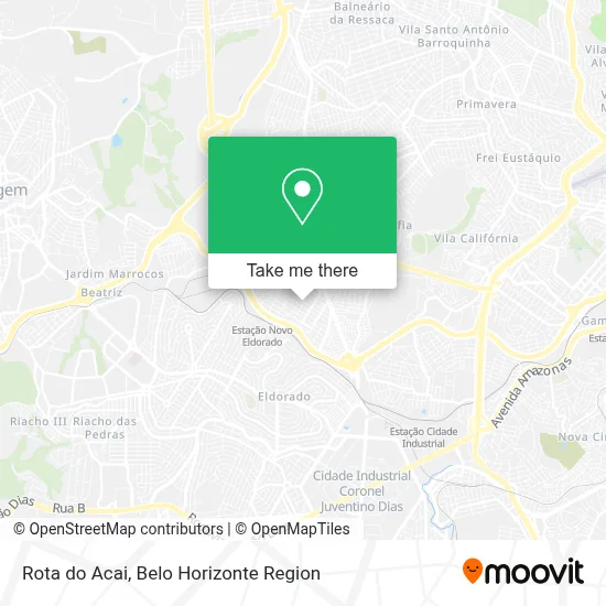 Rota do Acai map