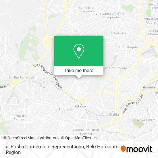 d' Rocha Comercio e Representacao map