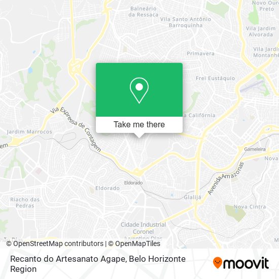 Recanto do Artesanato Agape map