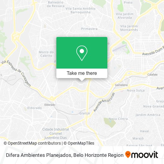 Difera Ambientes Planejados map