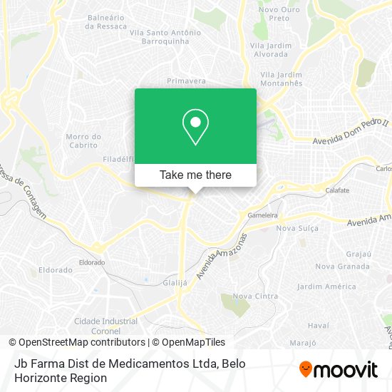 Jb Farma Dist de Medicamentos Ltda map