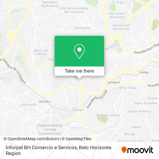 Inforpel BH Comercio e Servicos map