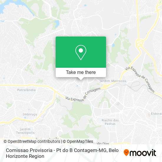 Comissao Provisoria - Pt do B Contagem-MG map