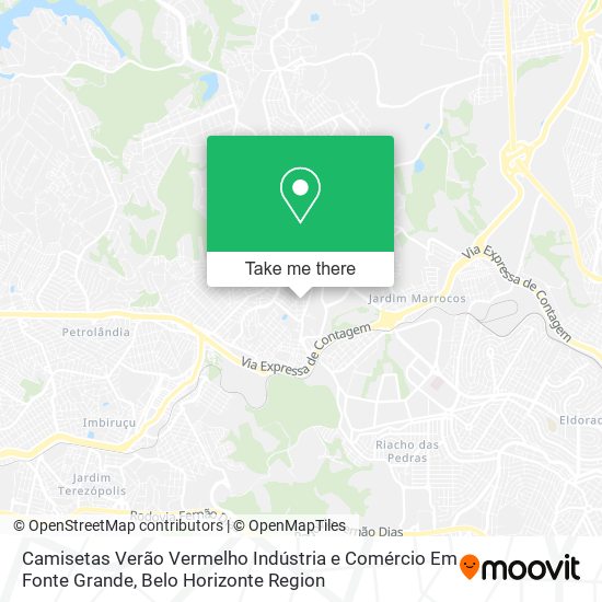 Camisetas Verão Vermelho Indústria e Comércio Em Fonte Grande map