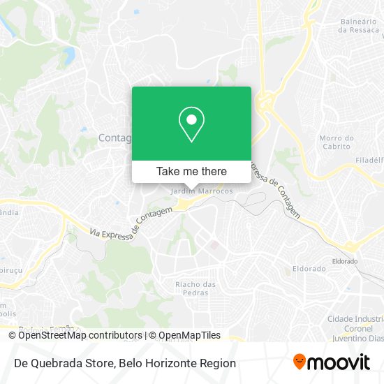 De Quebrada Store map