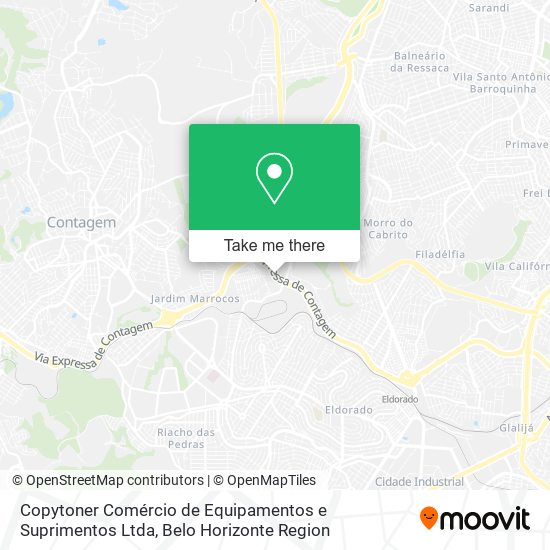 Mapa Copytoner Comércio de Equipamentos e Suprimentos Ltda
