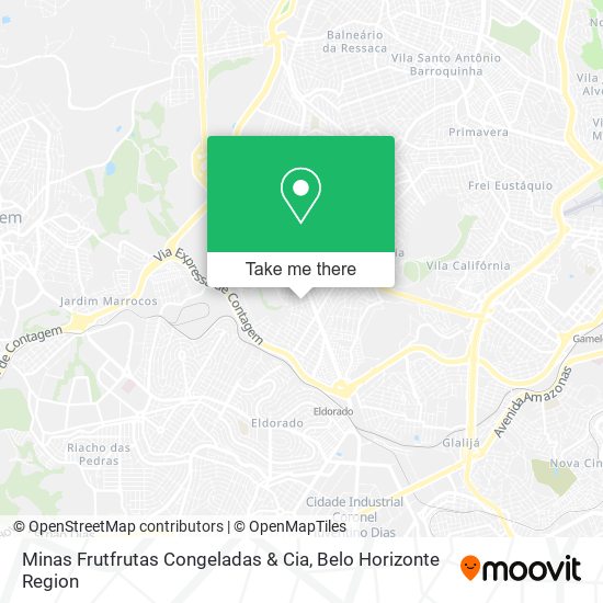 Minas Frutfrutas Congeladas & Cia map