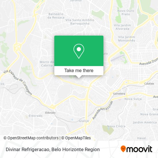 Divinar Refrigeracao map