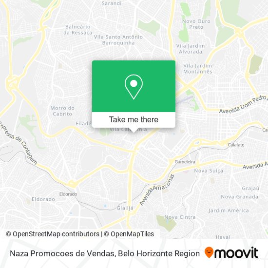 Mapa Naza Promocoes de Vendas