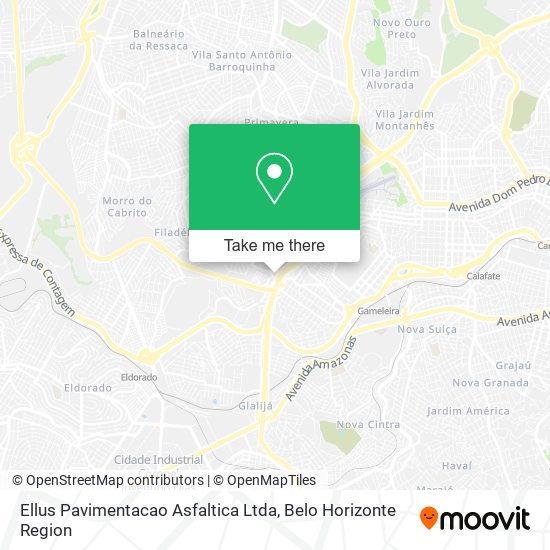 Mapa Ellus Pavimentacao Asfaltica Ltda