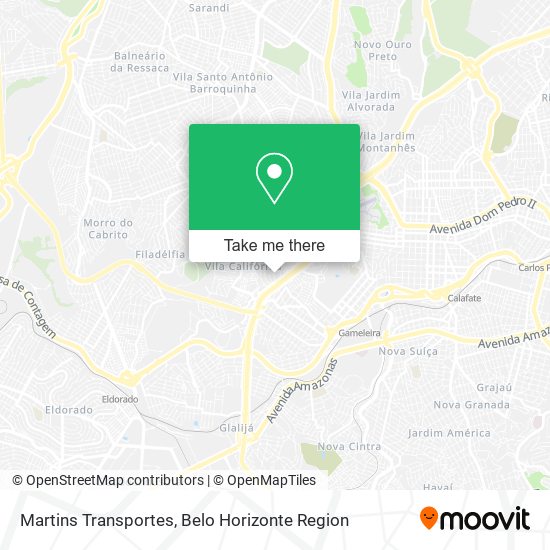 Martins Transportes map