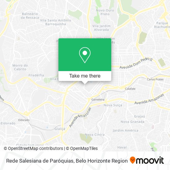 Rede Salesiana de Paróquias map
