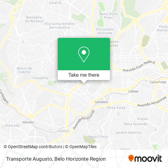 Transporte Augusto map
