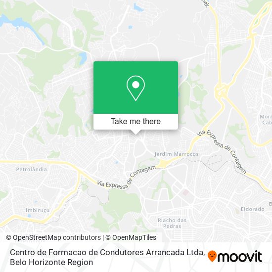 Mapa Centro de Formacao de Condutores Arrancada Ltda