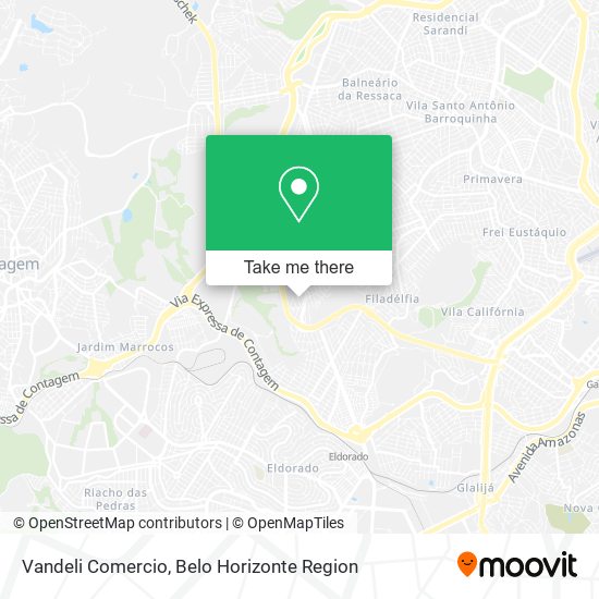 Vandeli Comercio map