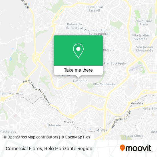 Comercial Flores map