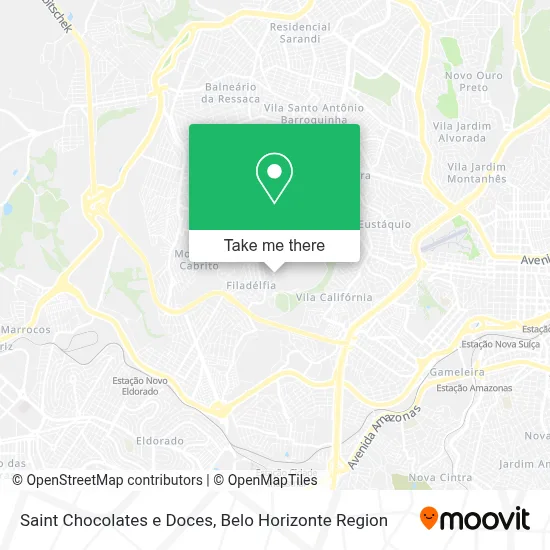 Saint Chocolates e Doces map