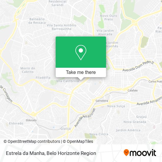 Estrela da Manha map