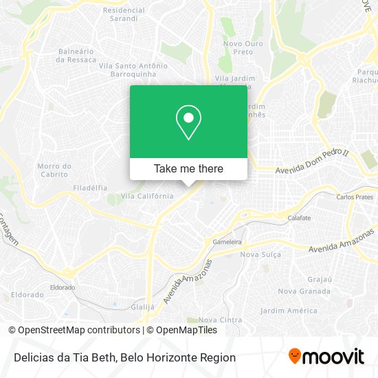 Mapa Delicias da Tia Beth