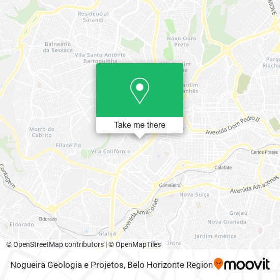 Nogueira Geologia e Projetos map