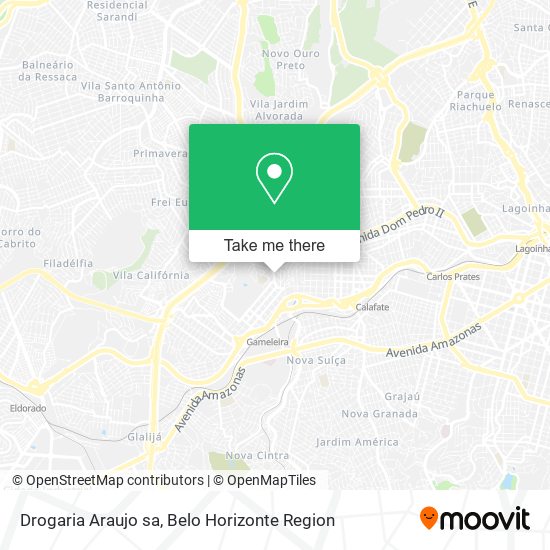 Mapa Drogaria Araujo sa