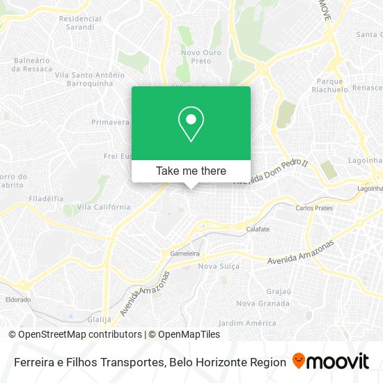 Mapa Ferreira e Filhos Transportes