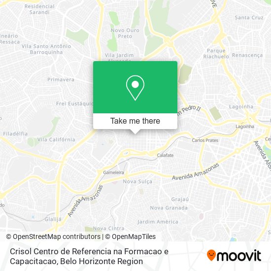 Crisol Centro de Referencia na Formacao e Capacitacao map