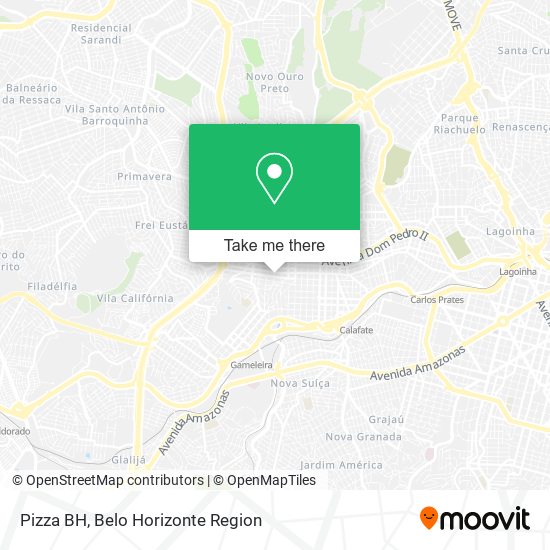Mapa Pizza BH