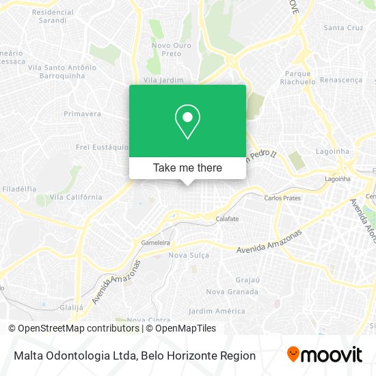 Mapa Malta Odontologia Ltda