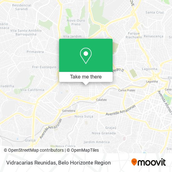Vidracarias Reunidas map