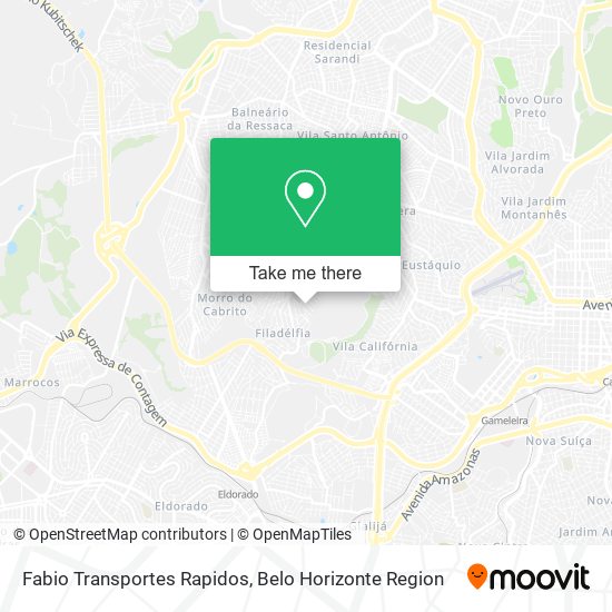 Fabio Transportes Rapidos map