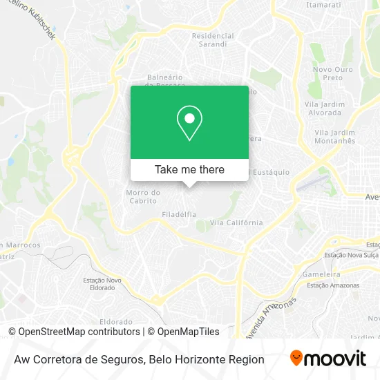 Aw Corretora de Seguros map