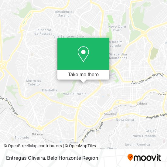 Entregas Oliveira map