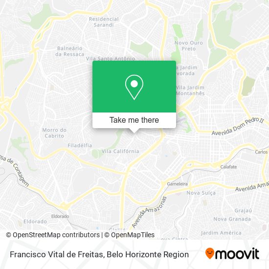 Francisco Vital de Freitas map