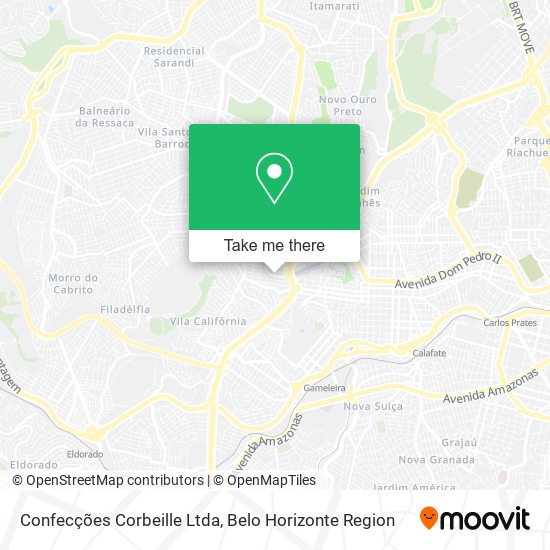 Confecções Corbeille Ltda map