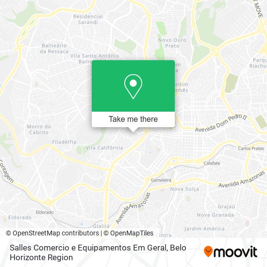 Salles Comercio e Equipamentos Em Geral map