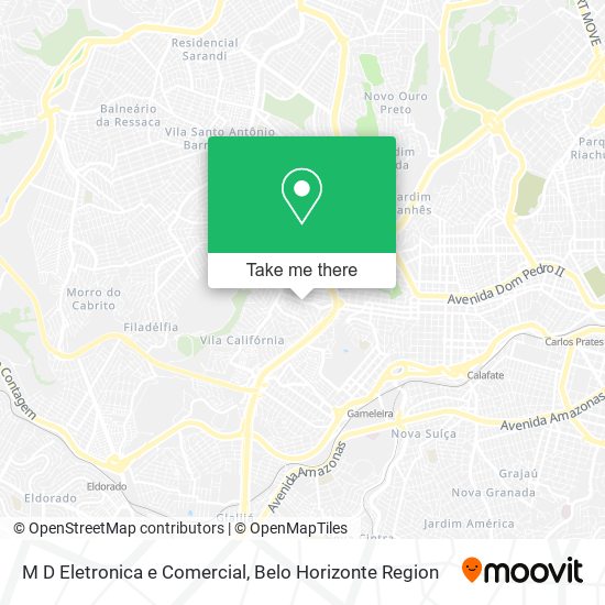 M D Eletronica e Comercial map