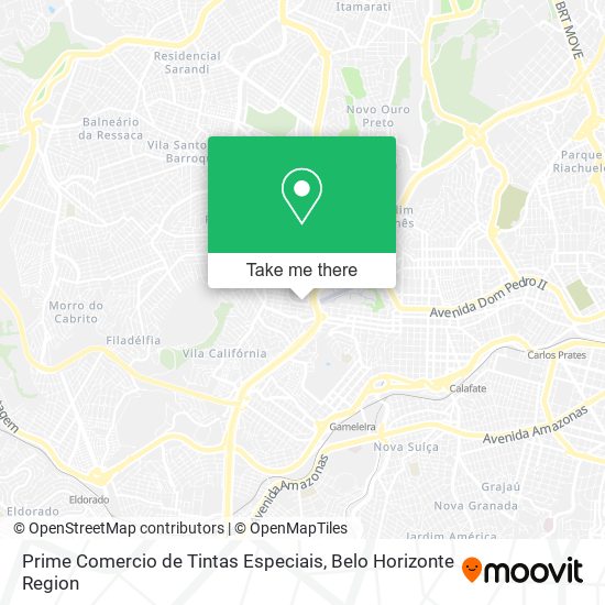 Prime Comercio de Tintas Especiais map
