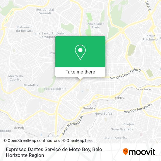 Expresso Dantes Serviço de Moto Boy map