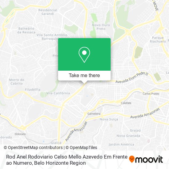 Mapa Rod Anel Rodoviario Celso Mello Azevedo Em Frente ao Numero