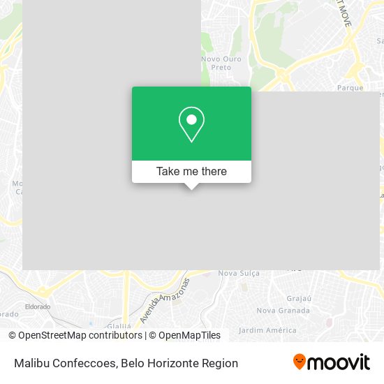 Malibu Confeccoes map