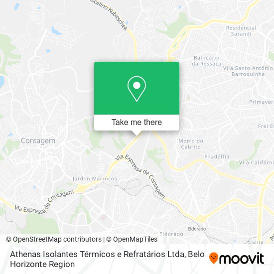 Athenas Isolantes Térmicos e Refratários Ltda map