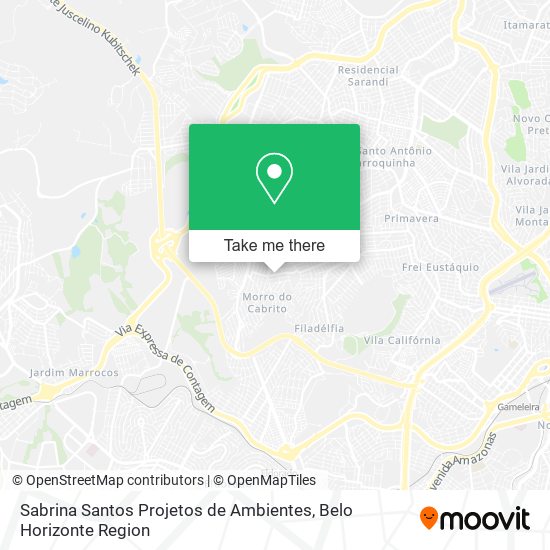 Sabrina Santos Projetos de Ambientes map